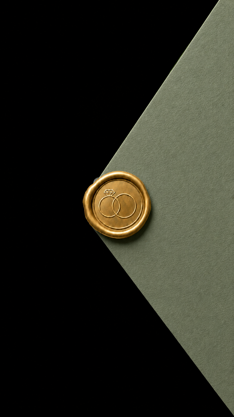 Sobre elegante de invitación de boda